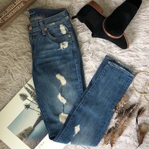 7 jeans ripped denim